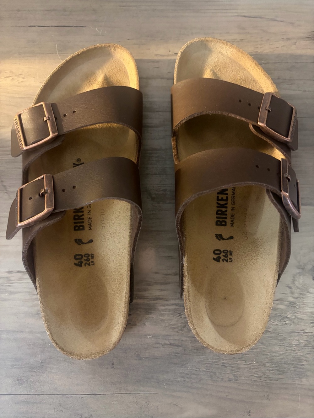 Birkenstock Women’s Arizona Two-Strap Sandals - Brown Size 40
